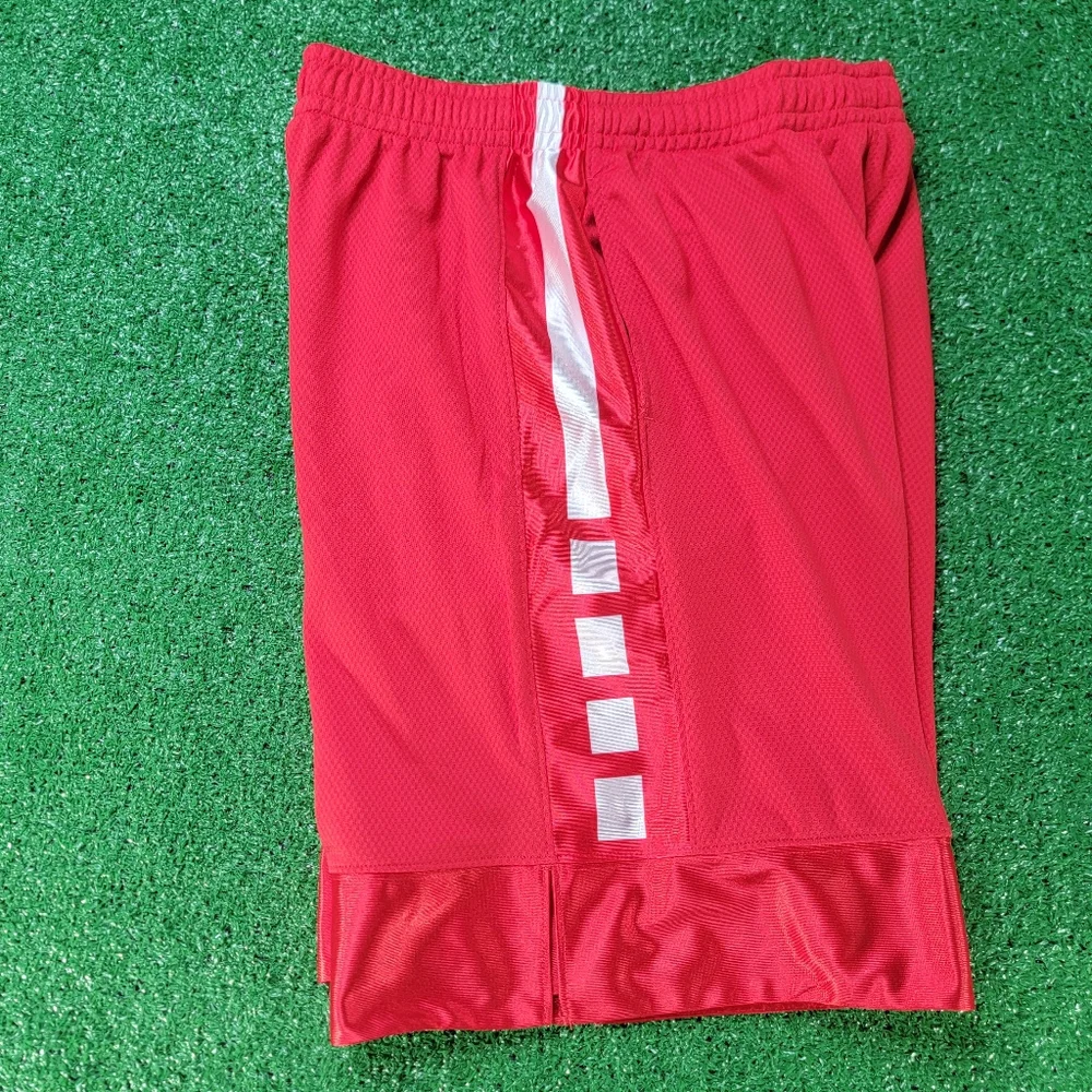 Nike Dri-Fit Elite Boy's Basketball Shorts Size XL Red White Pockets Drawstring